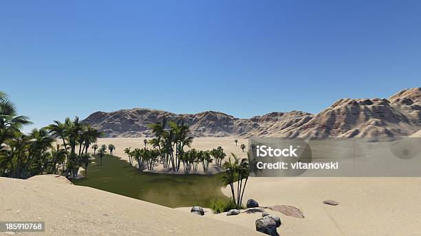 Oasis Stockfoto und mehr Bilder von Afrika - Afrika, Baum, Computergrafiken