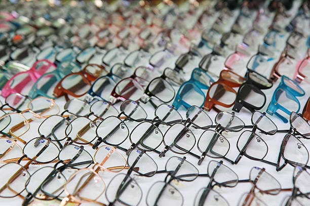 istock Colorful sunglasses displayed for sale 185911957