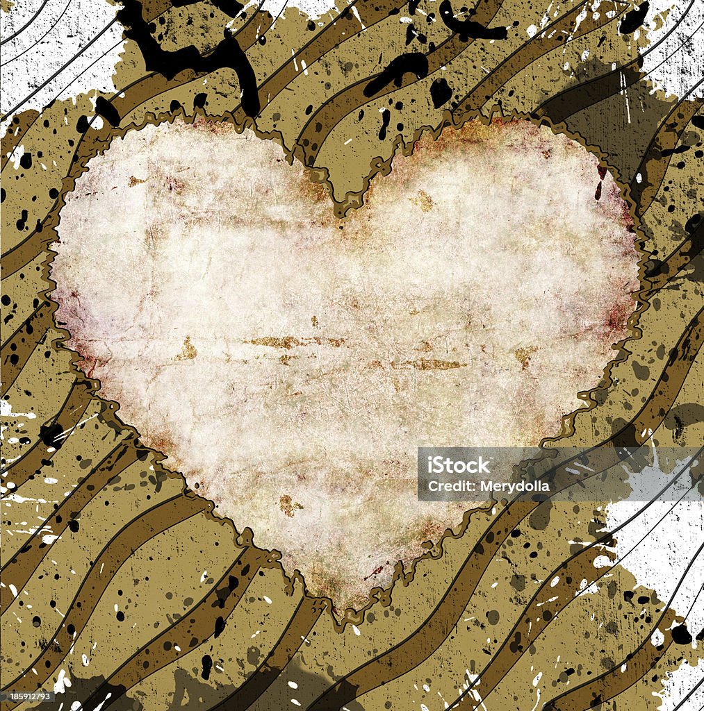 grunge cuore - Foto stock royalty-free di Amore