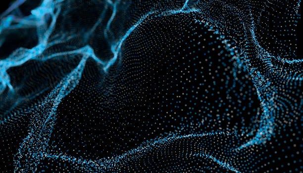 istock Abstract technology background made of mesh. Dots 1859131001