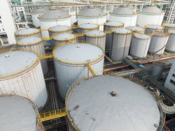 istock Bird's eye view of energy storage warehouse 1859141451