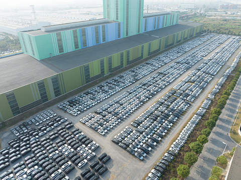 car factory parking lot