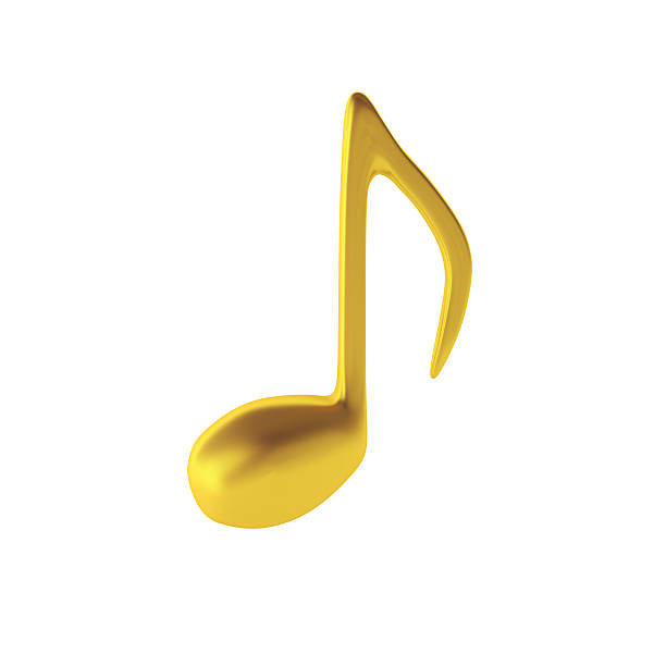 istock 3d render of golden music note 185914795