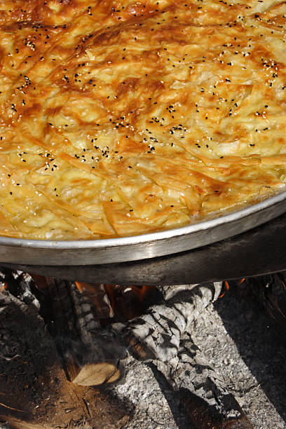 トルコ borek - börek turkish culture middle eastern cuisine pie ストックフォトと画像