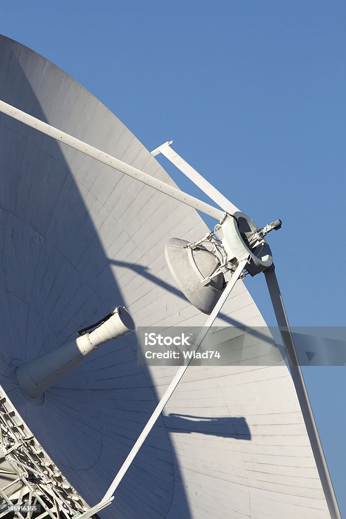 Radioteleskop gegen den blauen Himmel - Lizenzfrei Antenne Stock-Foto