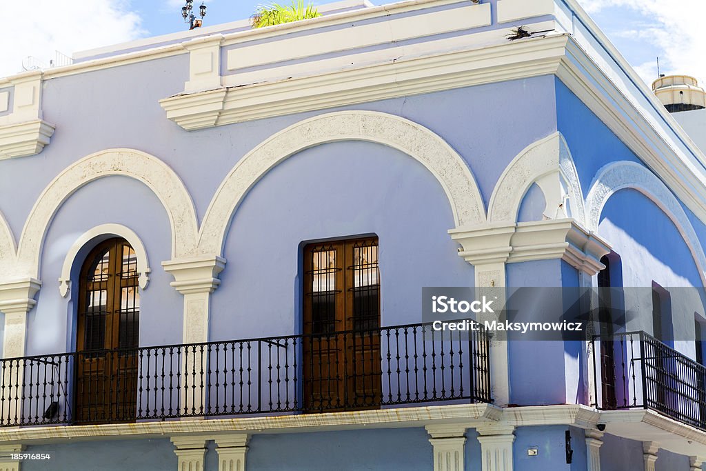 Arquitetura na cidade velha San Juan - Foto de stock de Afresco royalty-free