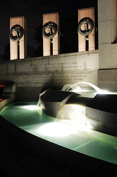 istock World War Monument at night in Washington DC. 185918753