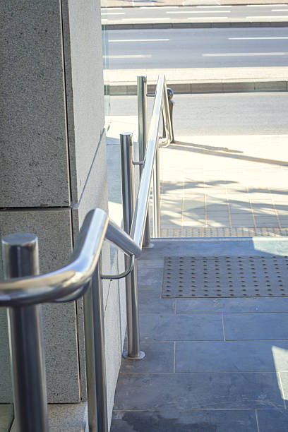 istock Beautiful stainless steel railings 185920137
