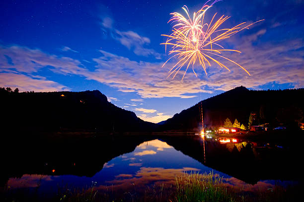 istock Rocky Mountains Private Fireworks Show 185921532