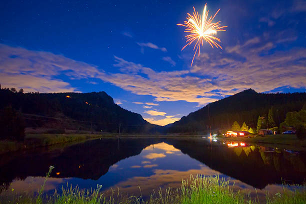 istock Rocky Mountains Private Fireworks Show 2 185921547