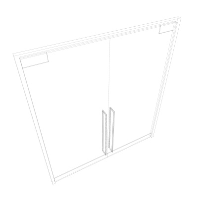 3D illustration of door model