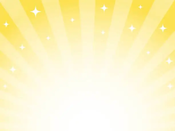 Vector illustration of Vector Sparkling Sunburst Background Frame