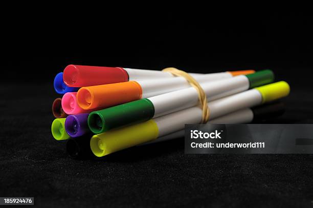 Colored Ink Markers Stock Photo - Download Image Now - Art, Art And Craft, Artist's Palette