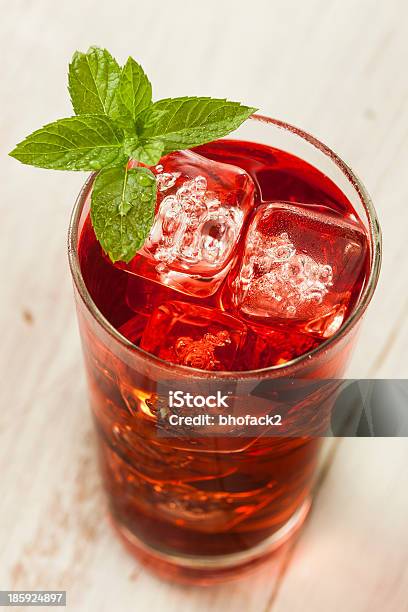 Cold Refreshing Berry Hibiscus Ice Tea Stock Photo - Download Image Now - Dried Tea Leaves, Ice Cube, Antioxidant