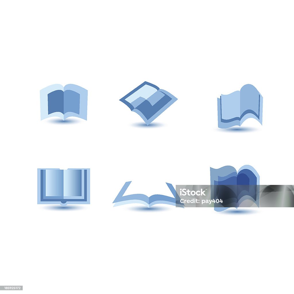 Ilustracja z blue book ikony - Grafika wektorowa royalty-free (Bez ludzi)