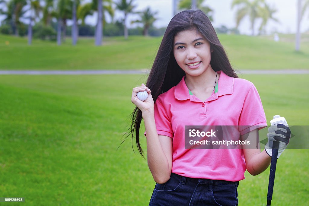 아시아계 여자 골프 선수 - 로열티 프리 골프 스톡 사진