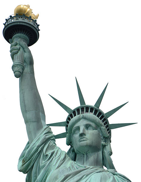 istock Statue of Liberty on white background 185926144