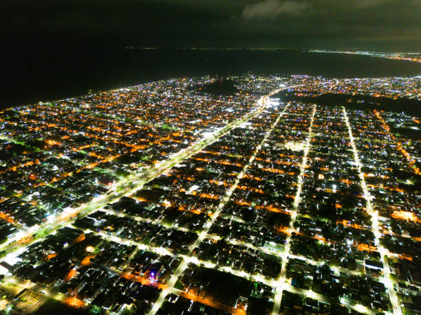 istock Night aerial view of Rio das Ostras 1859266665