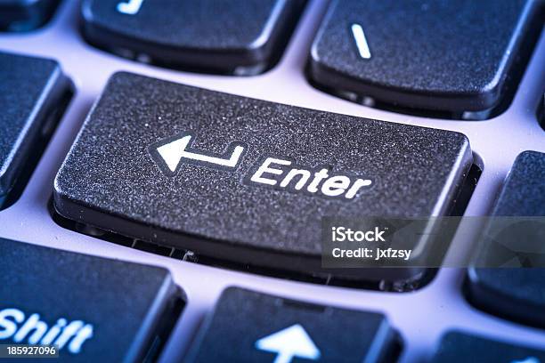 Foto de Tecla De Computador Teclado e mais fotos de stock de Azul - Azul, Branco, Carta - Documento