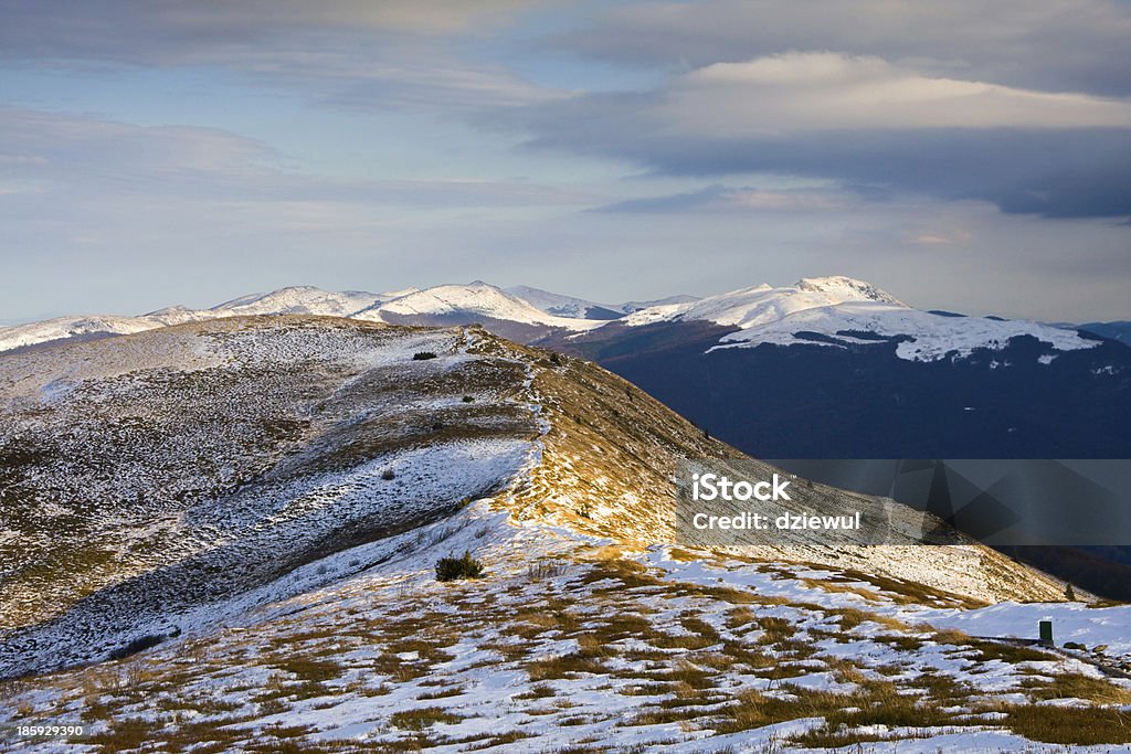 Outono em Bieszczady Montanhas, Polónia - Royalty-free Ambiente dramático Foto de stock