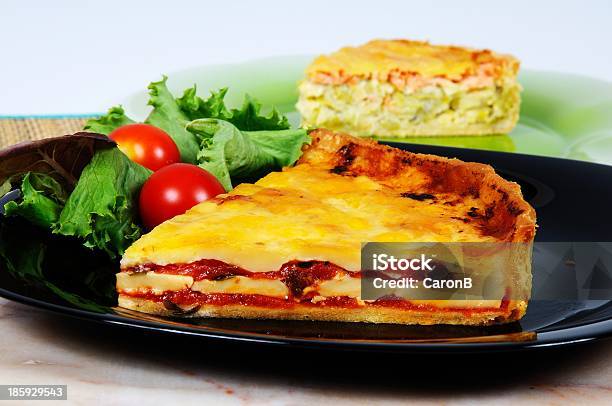 Cheese And Tomato Tart Stock Photo - Download Image Now - Baked, Cooked, Dairy Product