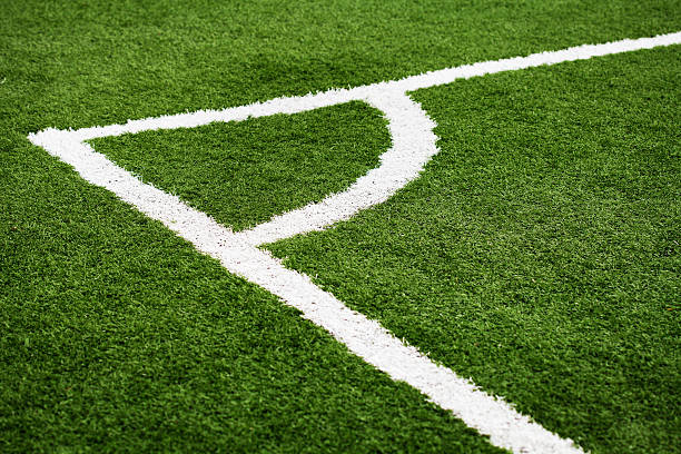 istock Corner lines on a soccer field 185930444