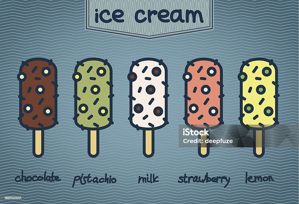 アイスクリームのチーム - おやつのロイヤリティフリーベクトルアート