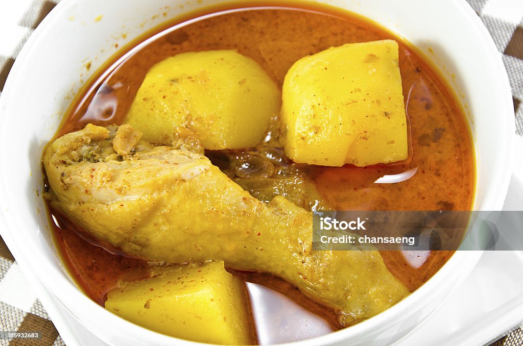 Mussaman pollo al Curry - Foto de stock de Alimento libre de derechos