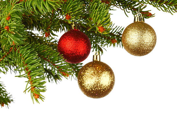 istock Christmas decoration on fir 185936098