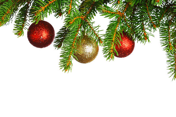 istock Christmas decoration on fir 185936103