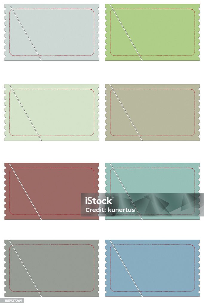 Vintage Tickets Collection of vintage style Tickets in different Colors Accessibility Stock Photo