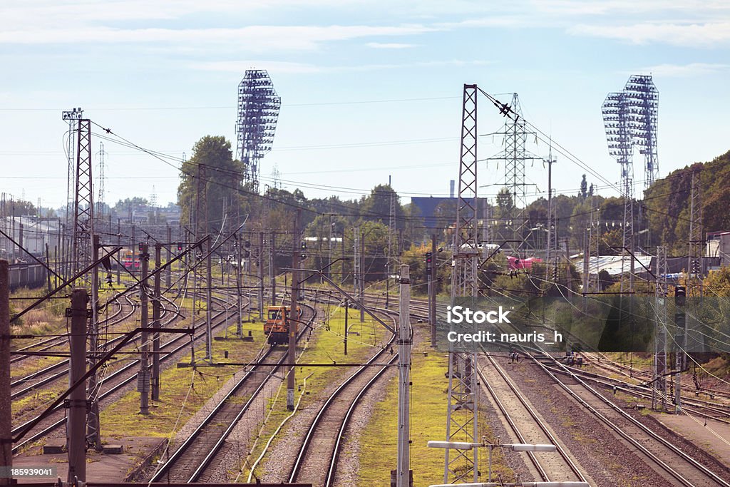 Railway tracks Backgrounds Stock Photo