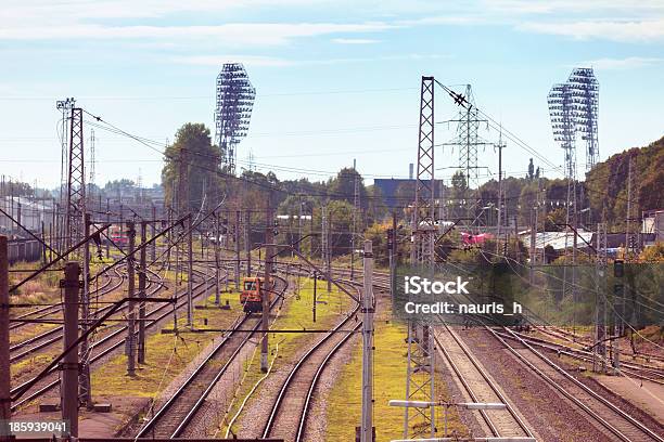 Railway Tracks Stock Photo - Download Image Now - Backgrounds, Color Image, Complexity