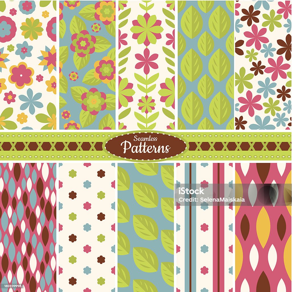 2010 Pattern Background Collection Of Seamless Pattern Backgrounds Stock Illustration ...