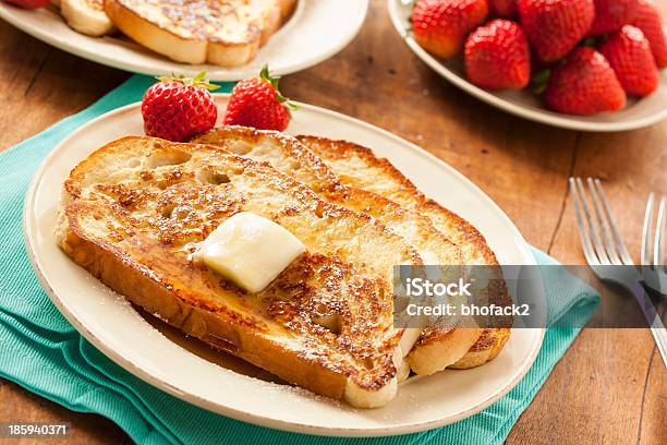 Homemade French Toast With Butter Stock Photo - Download Image Now - Bread, Breakfast, Brunch