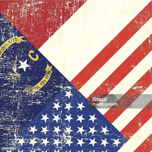 Usa Et Drapeau De Grunge De Caroline Du Nord Vecteurs libres de droits et plus d'images vectorielles de Caroline du Nord - État américain - Caroline du Nord - État américain, Drapeau, Exposé aux intempéries