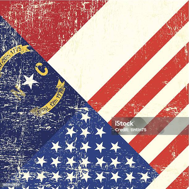米国とノースカロライナグランジの国旗 - ディストレス効果のベクターアート素材や画像を多数ご用意 - ディストレス効果, ノースカロライナ州, 旗
