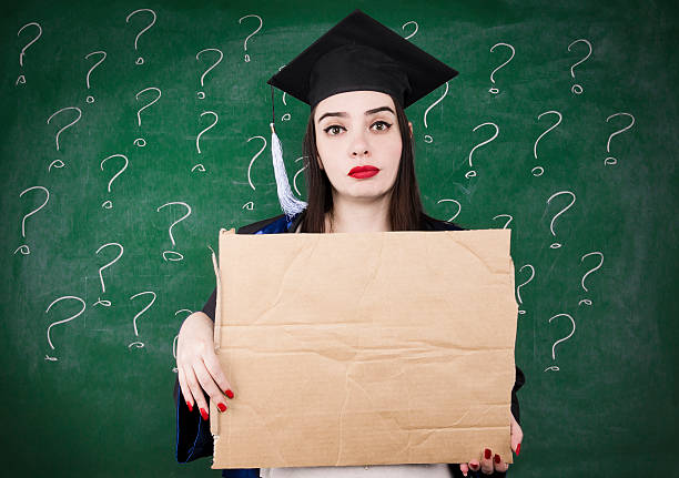 istock Graduate Girl With Paperboard 185940975