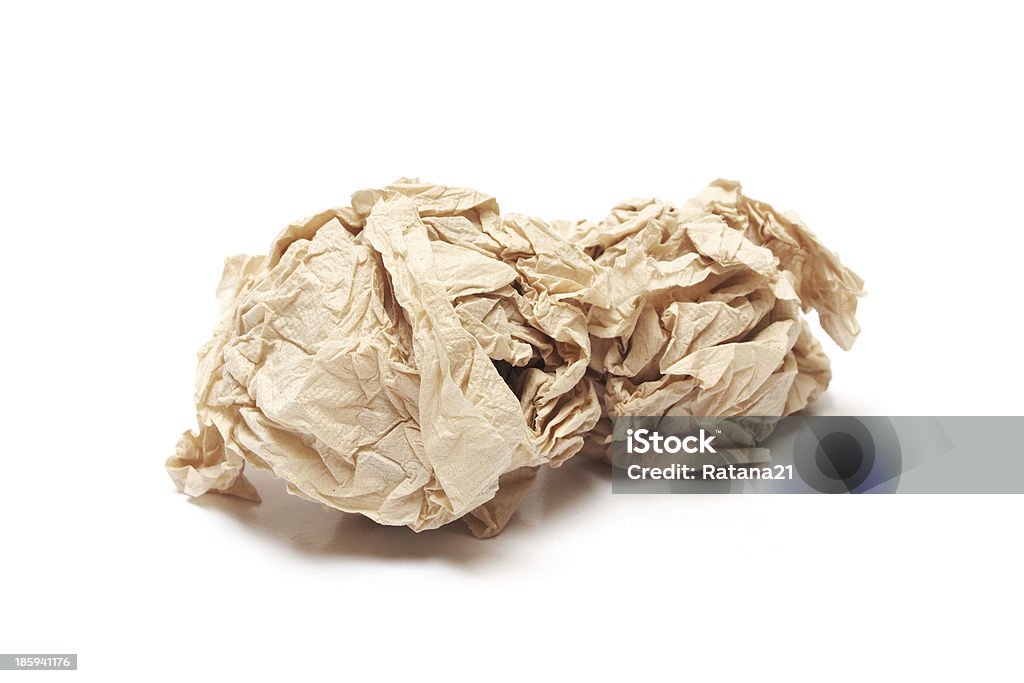 Crumpled Brown Tissue Paper Stock Photo - Download Image Now - Brown,  Circle, Crumpled - iStock