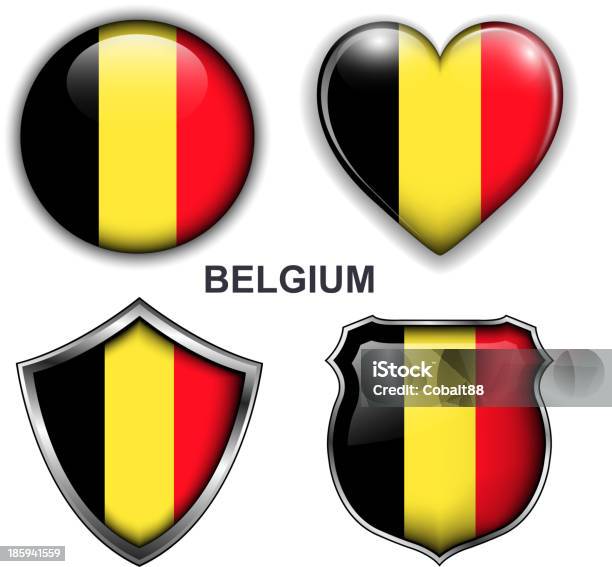 Belgium Icons Stock Illustration - Download Image Now - Backgrounds, Badge, Belgian Culture