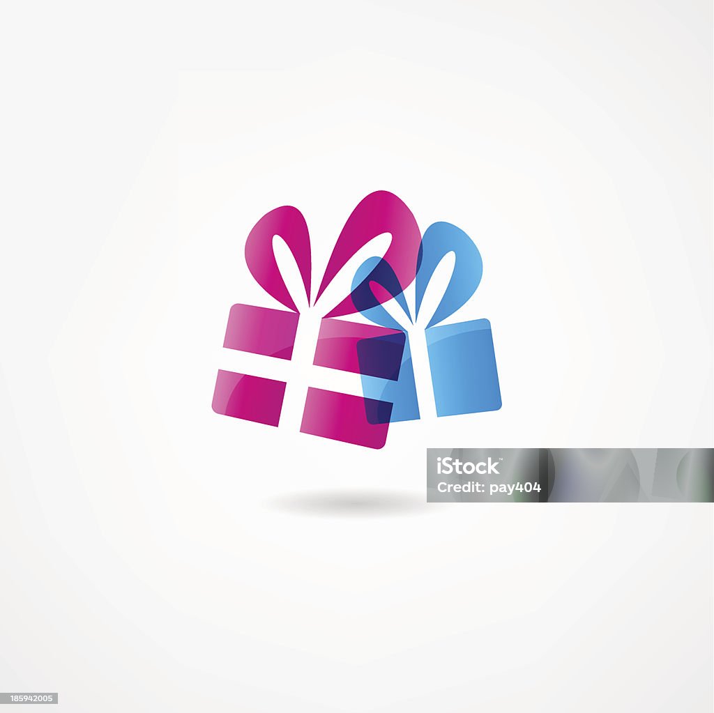 Icône de cadeaux - clipart vectoriel de Amour libre de droits
