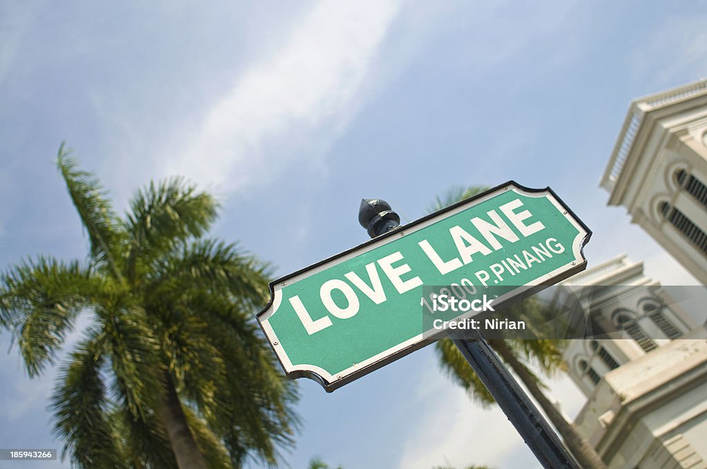 Love Lane Street の標識 - コミュニケーションのロイヤリティフリーストックフォト