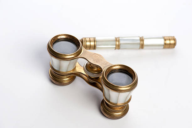 istock Elegant vintage small theater binocular 185943628