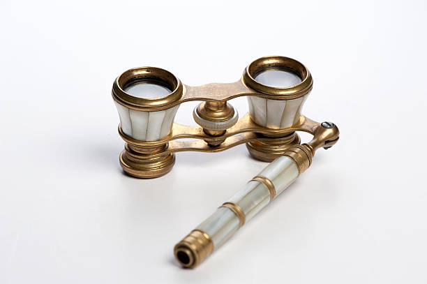 istock Elegant vintage small theater binocular 185943631