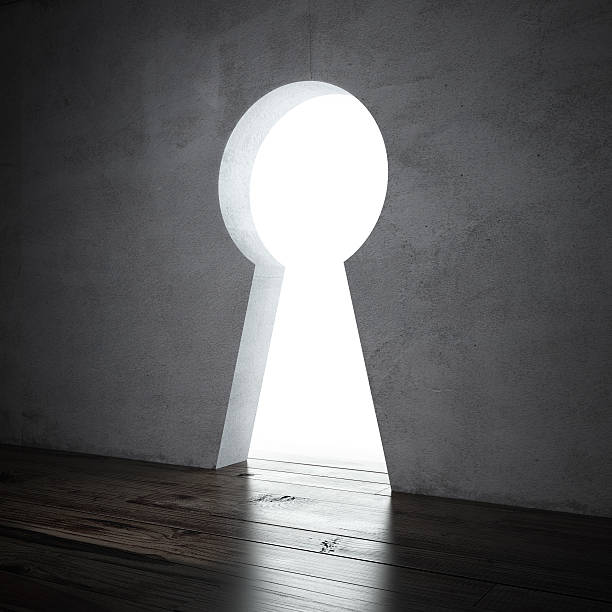 istock Wall in the shape of a keyhole 185946833
