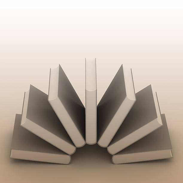 istock 3d Blank book cover over white background 185948974