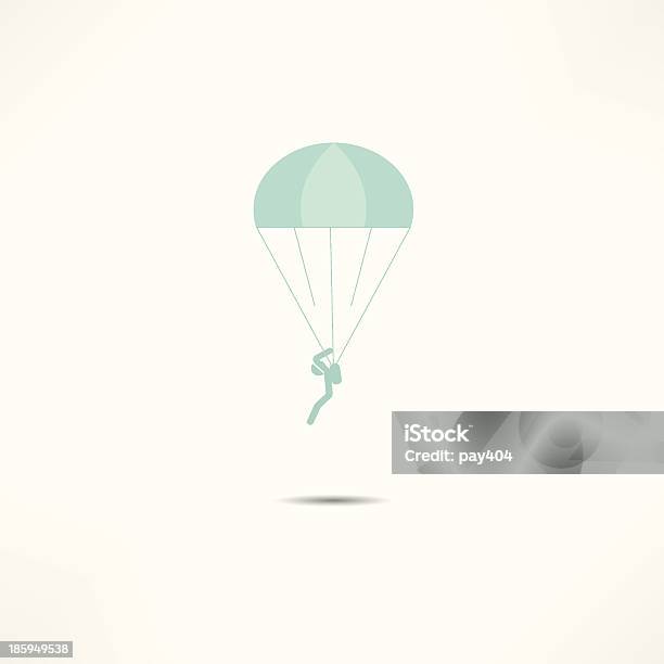 Ilustración de Skydiver Icono y más Vectores Libres de Derechos de Paracaidismo - Paracaidismo, Actividad, Adulto