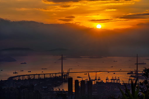 Stonecutters Bridge is a high level cable-stayed bridge spanning the Rambler Channel in Hong Kong, connecting Nam Wan Kok, Tsing Yi to Stonecutters Island.