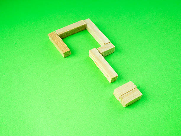 istock Question mark made of wooden blocks 185951370