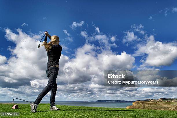 At The Tee Stock Photo - Download Image Now - Driver - Golf Club, Golf Course, Sky